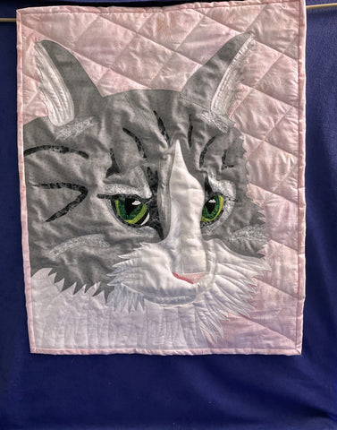 Wall quilt - Green-Eyed Cat