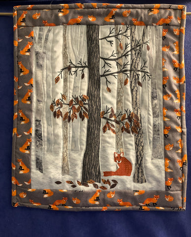 Wall quilt - Fox in the Forest