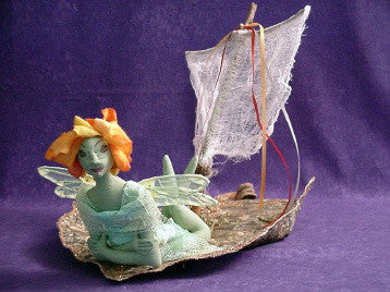 Fairy in her Leaf Boat